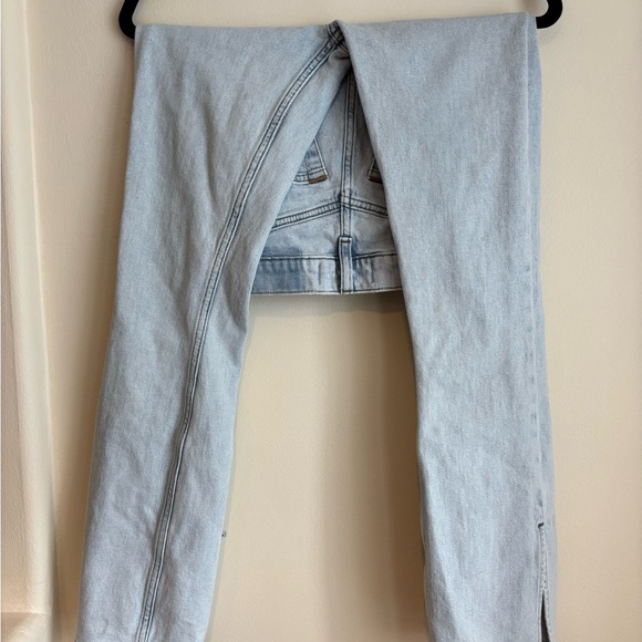 Abercrombie & Fitch Light Blue Women's Straight Leg Jeans - Picture 6 of 6
